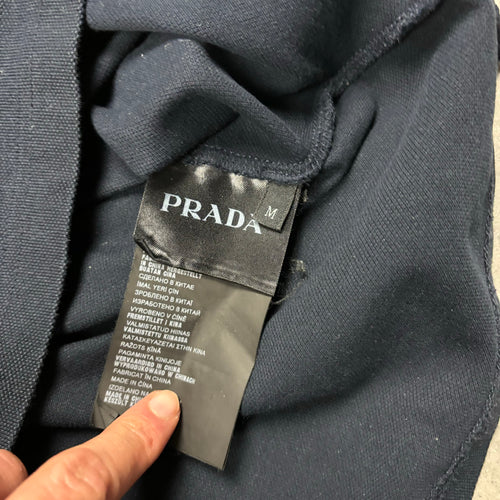 PRADA NAVY POLO T-SHIRT (FITS S)