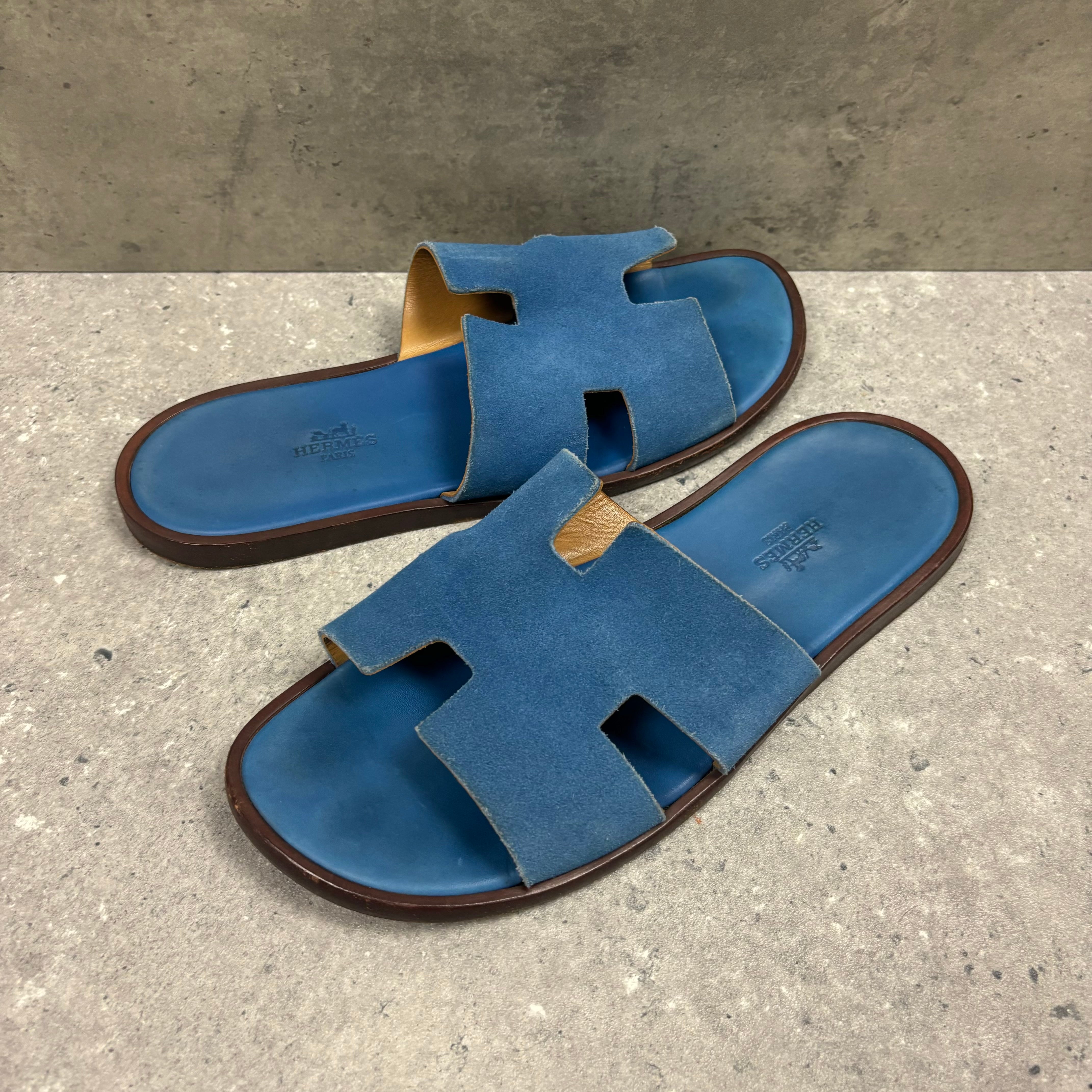 HERMES SANDALS BLUE - (EU40.5 / UK6.5)