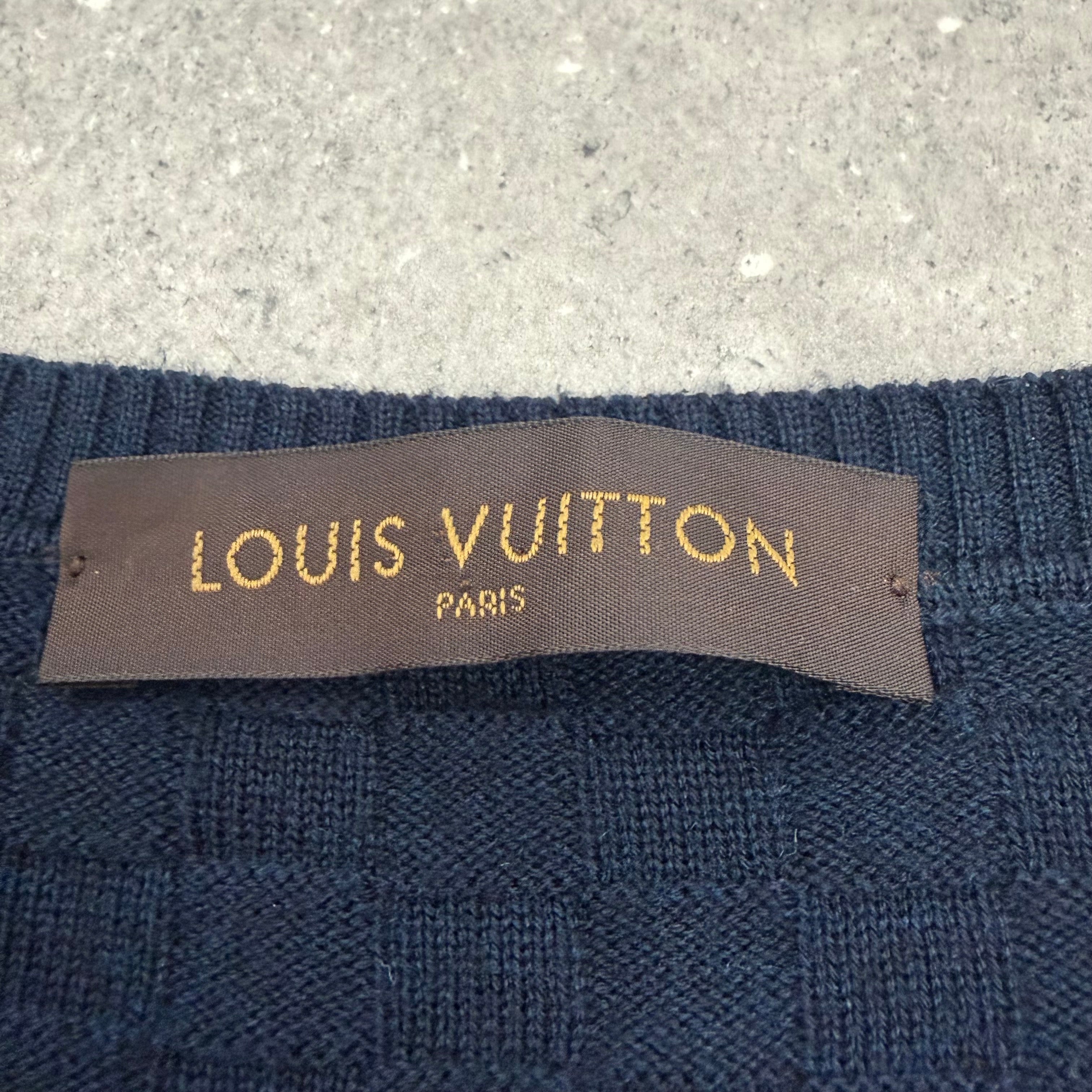 LOUIS VUITTON DAMIER JUMPER NAVY - (M)