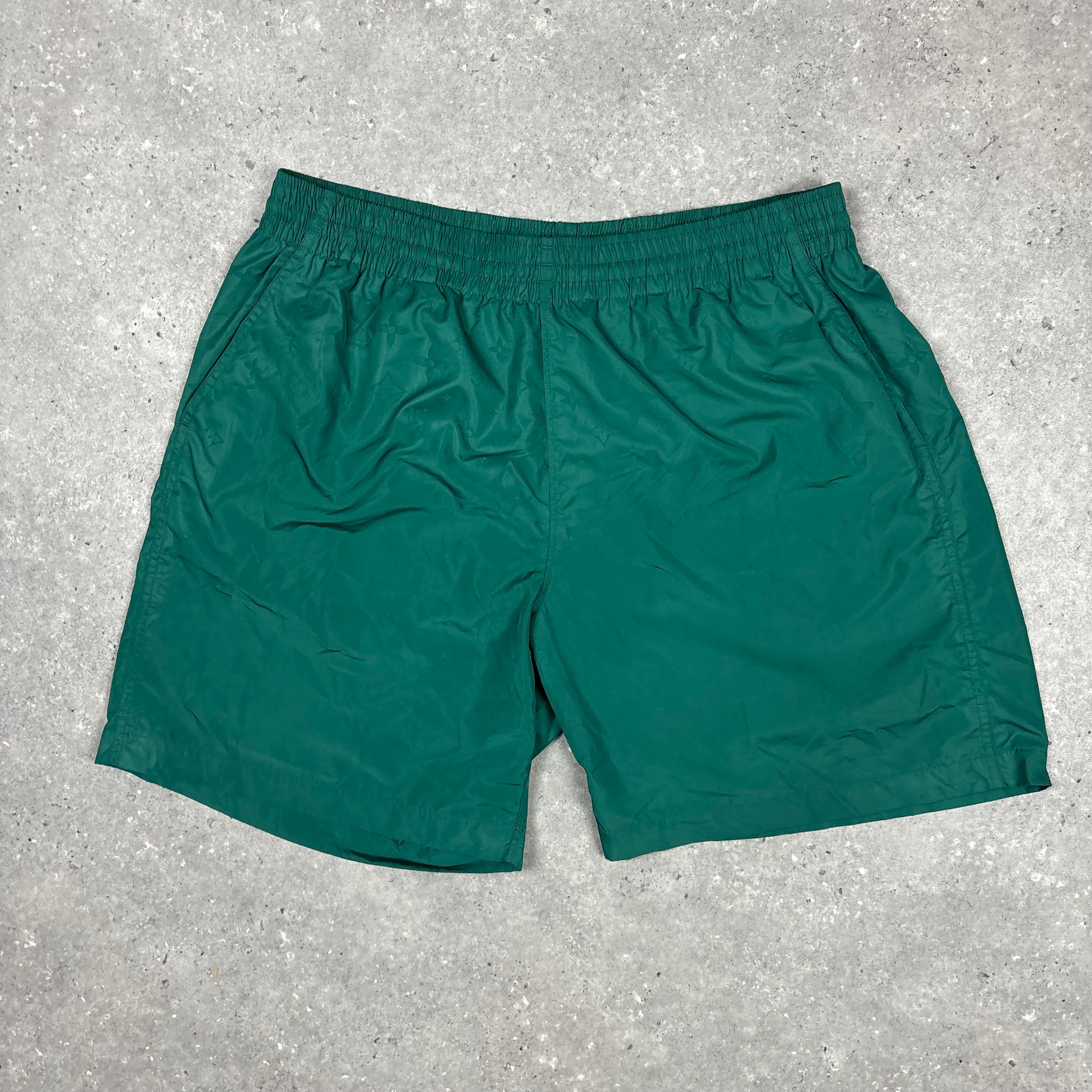 LOUIS VUITTON GREEN SWIM SHORTS - (XL)