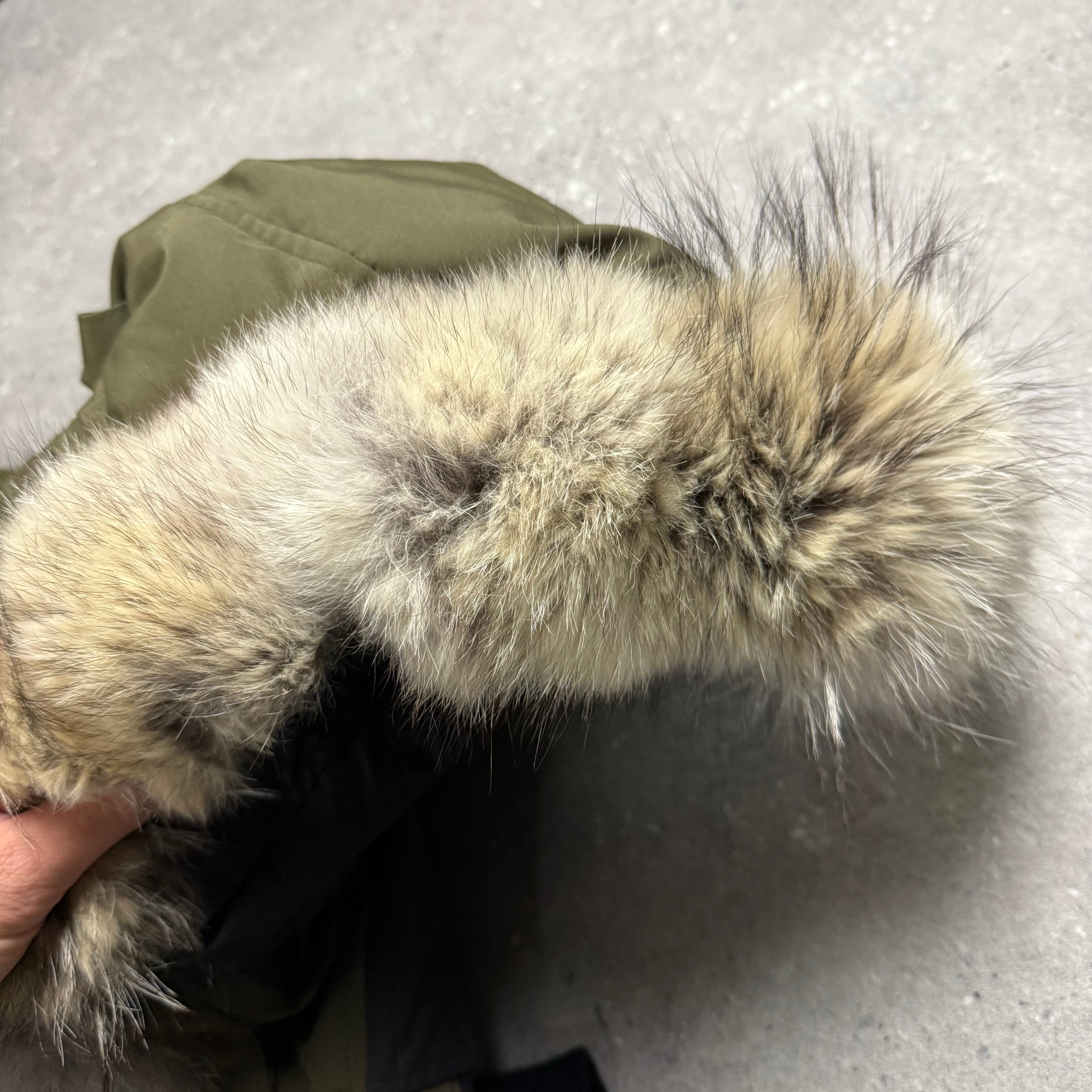 CANADA GOOSE CARSON PARKA MILITARY GREEN  - (S)