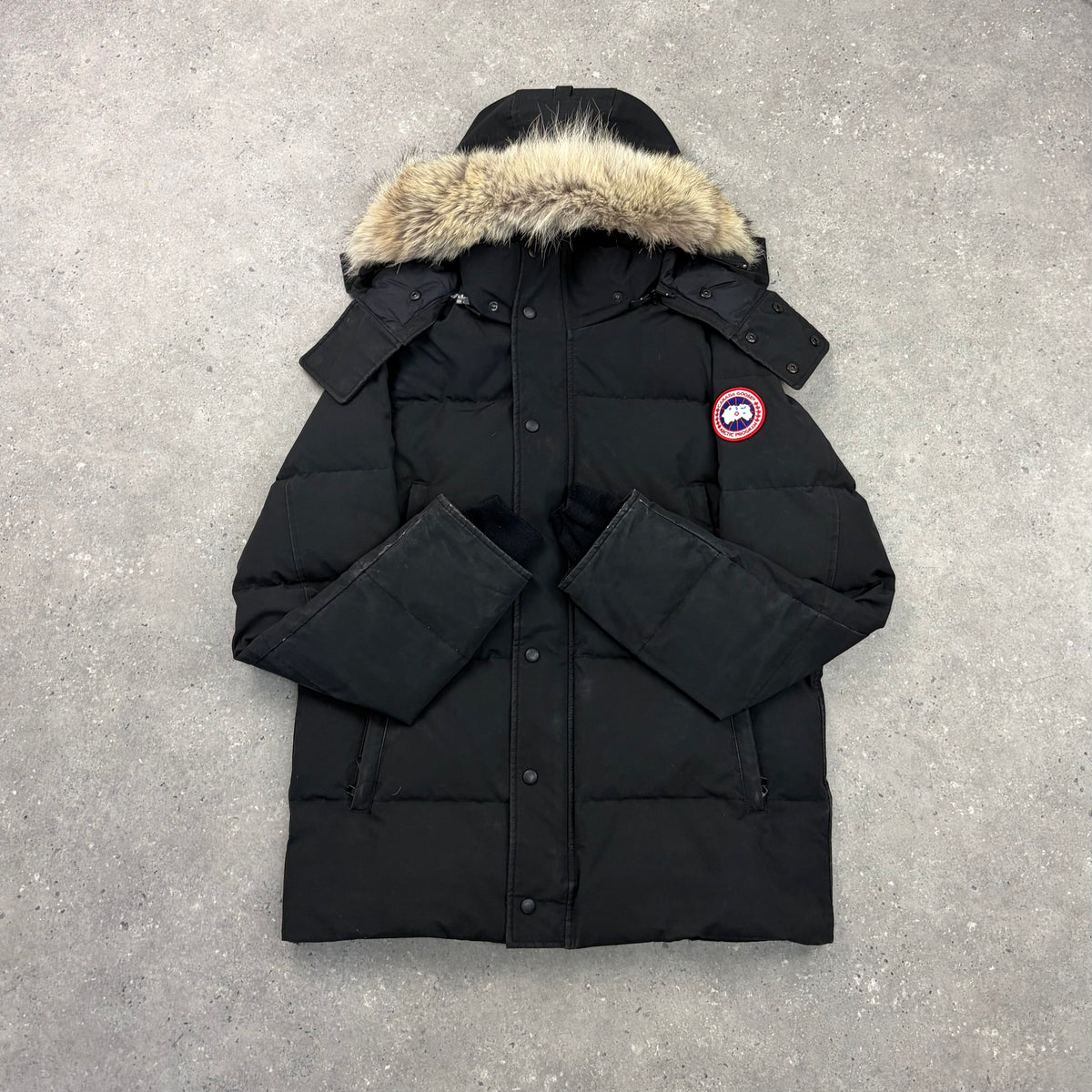CANADA GOOSE WYNDHAM PARKA BLACK - (L)