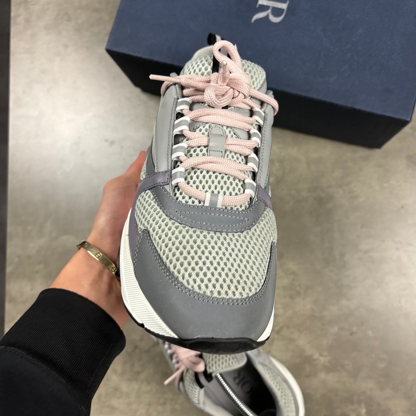 DIOR B22 TRAINERS - GREY (FITS 9.5)