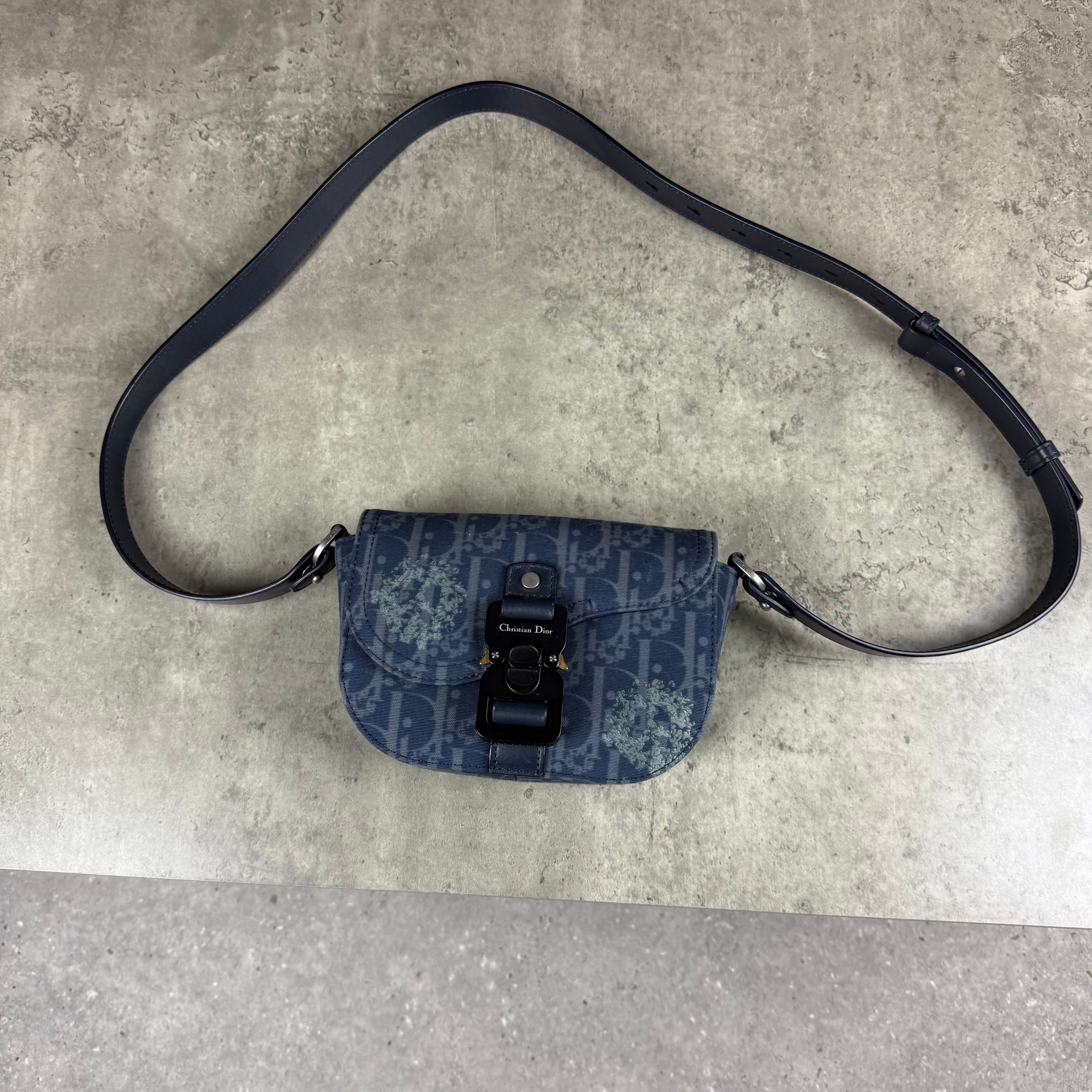 DIOR x DENIM TEARS SADDLE SHOULDER BAG