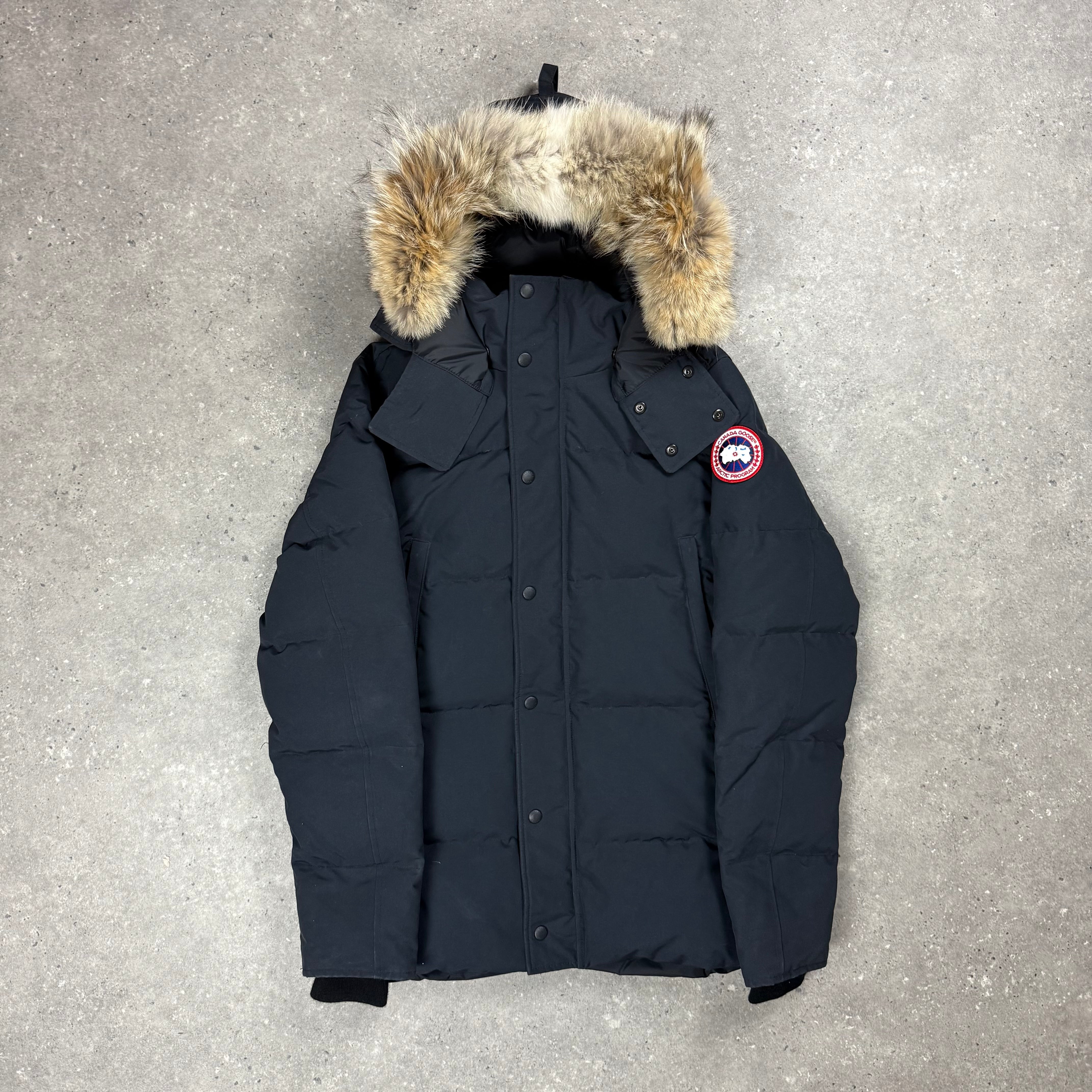CANADA GOOSE WYNDHAM PARKA MARINE NAVY - (L)