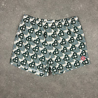 CASABLANCA GREEN HEARTS SWIM SHORTS