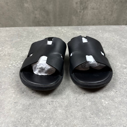 HERMES IZMIR SANDALS BLACK  - (EU43 / UK9)