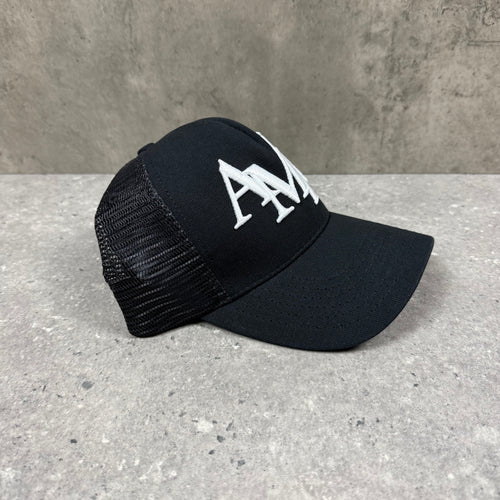 AMIRI SCATTER LOGO TRUCKER CAP