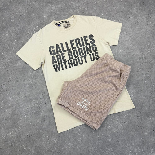 GALLERY DEPT MESH SHORTS - BEIGE