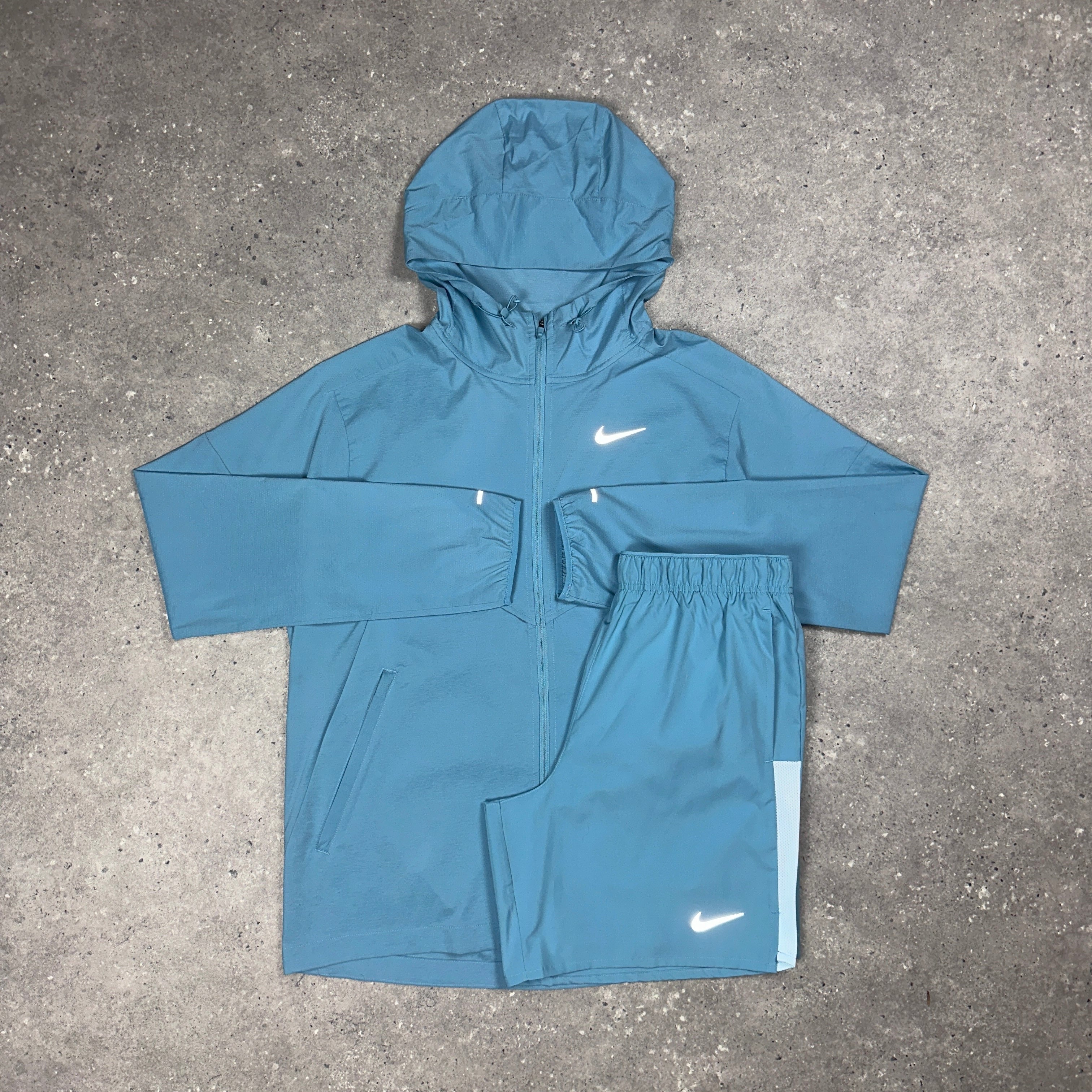 NIKE UV JACKET & SHORTS SET - DENIM TURQUOISE