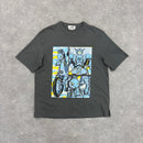 HERMES GRAPHIC T-SHIRT GREY - (S)