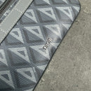 DIOR DIAMOND MESSENGER BAG - GREY