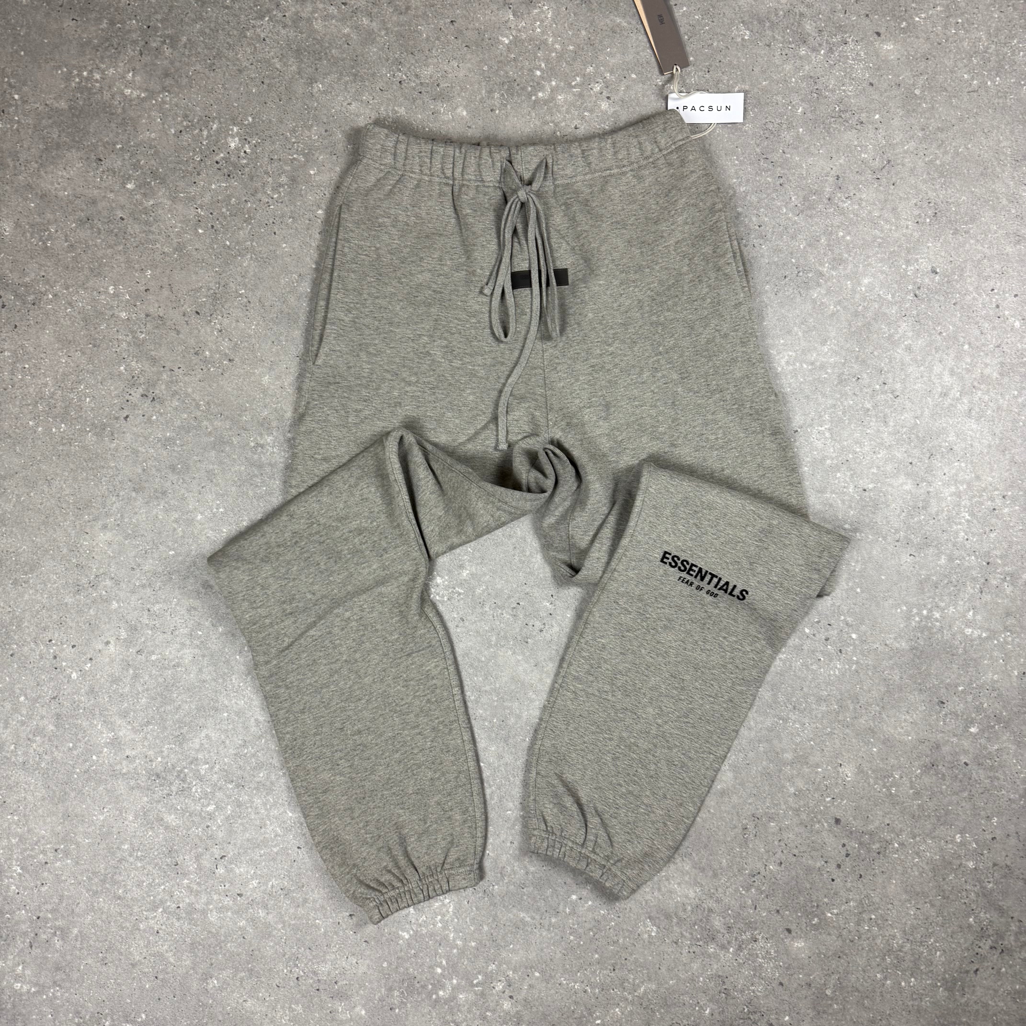 ESSENTIALS ‘DARK OATMEAL’ TRACKSUIT BOTTOMS