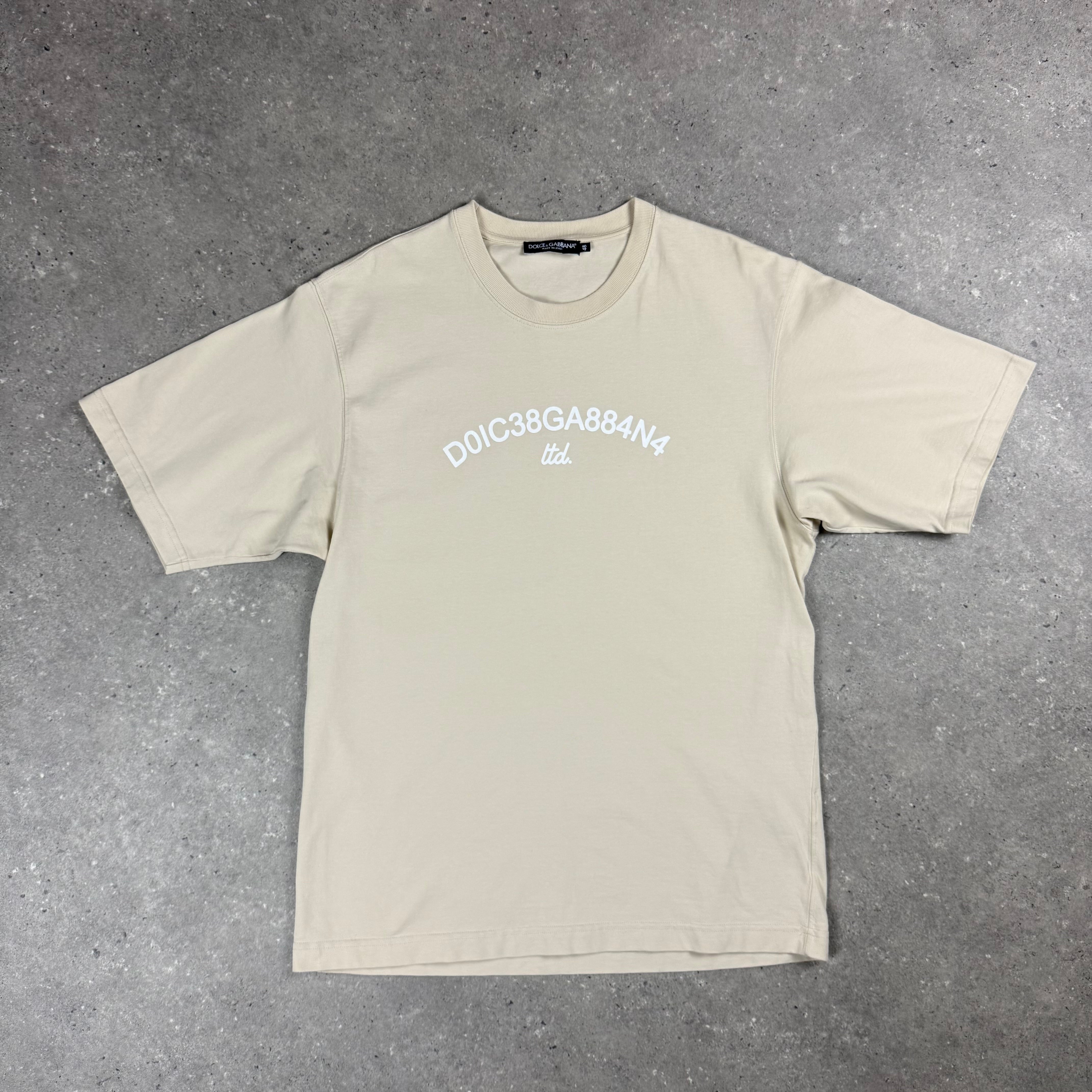 DOLCE & GABBANA BEIGE T-SHIRT - (M)