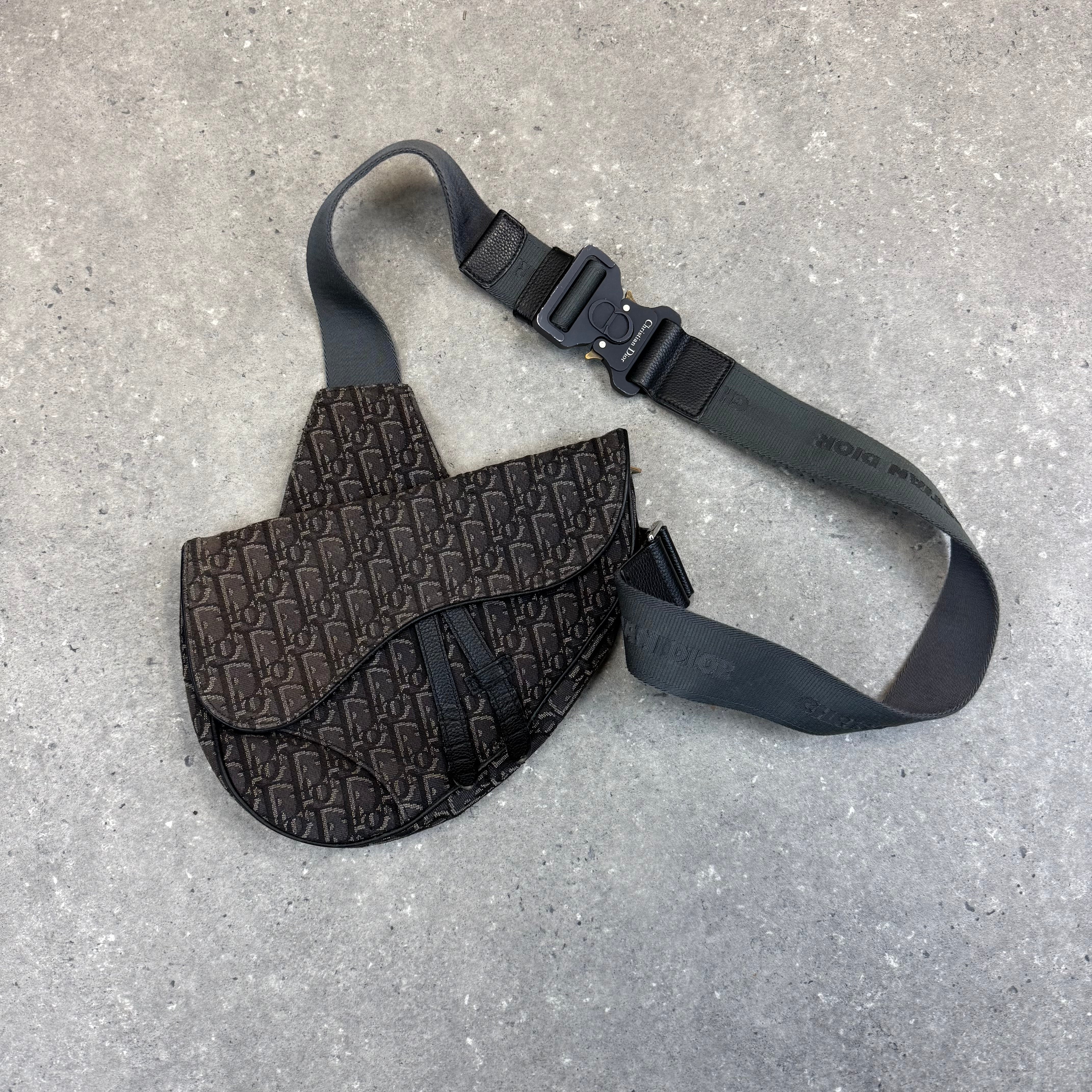 DIOR OBLIQUE JACQUARD SADDLE BAG