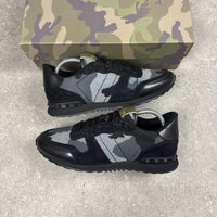 VALENTINO ROCK RUNNER BLACK/GREY - (EU42 / UK8)