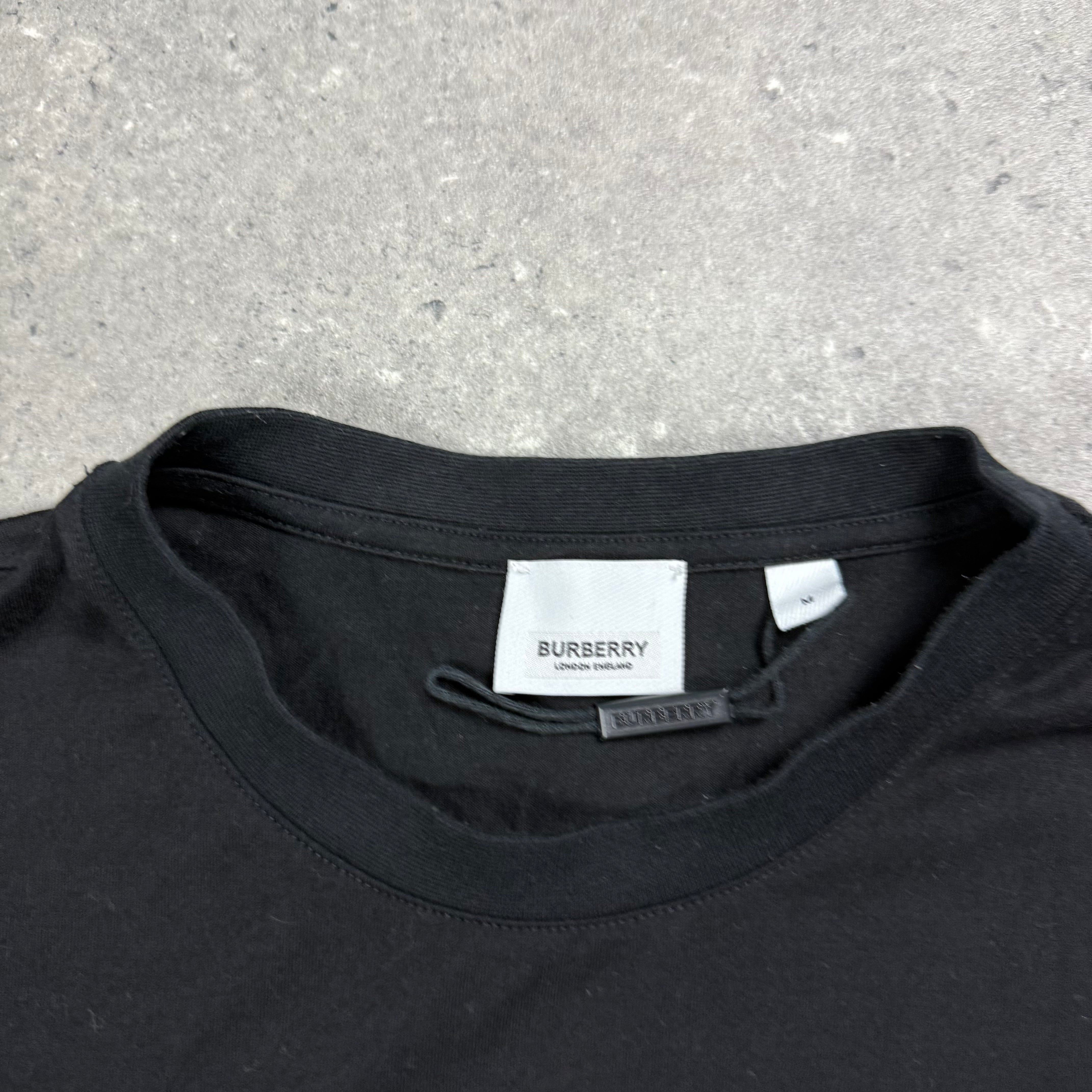 BURBERRY LOGO T-SHIRT BLACK - (M)