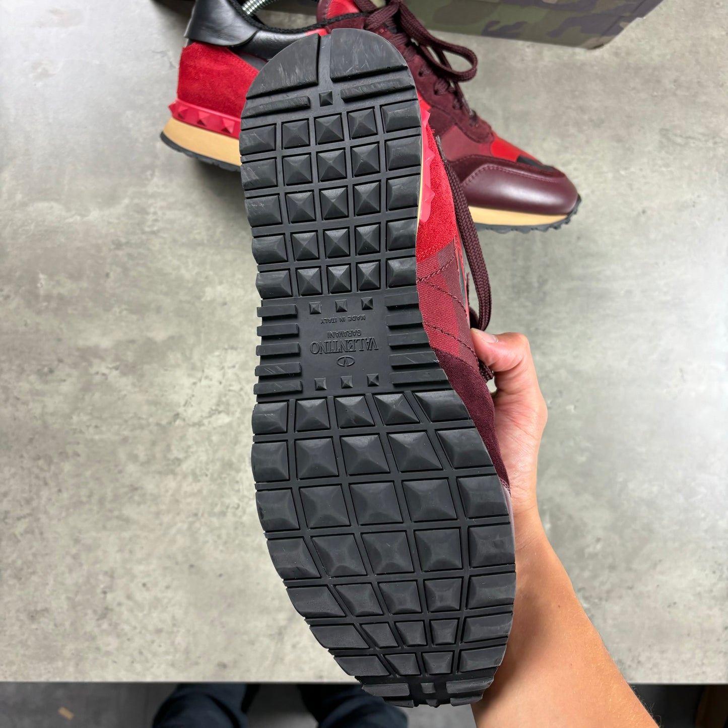 VALENTINO ROCKRUNNERS RED/BLACK (FITS 7/8)