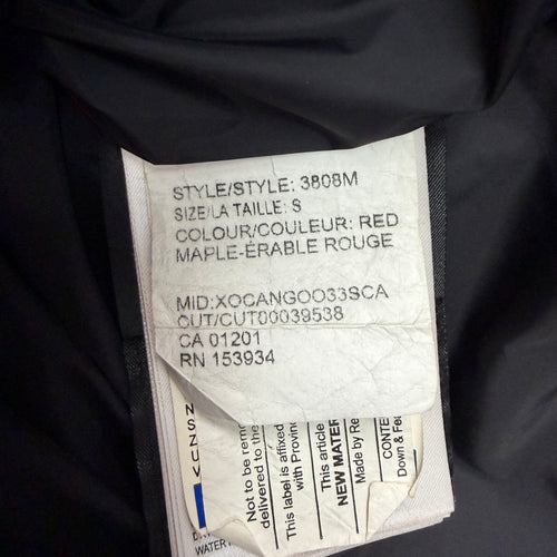 CANADA GOOSE WYNDHAM PARKA RED - (S)
