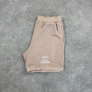 GALLERY DEPT MESH SHORTS - BEIGE