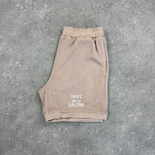 GALLERY DEPT MESH SHORTS - BEIGE