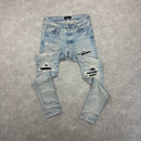 AMIRI MX1 JEANS LIGHT BLUE WASH - (32”)