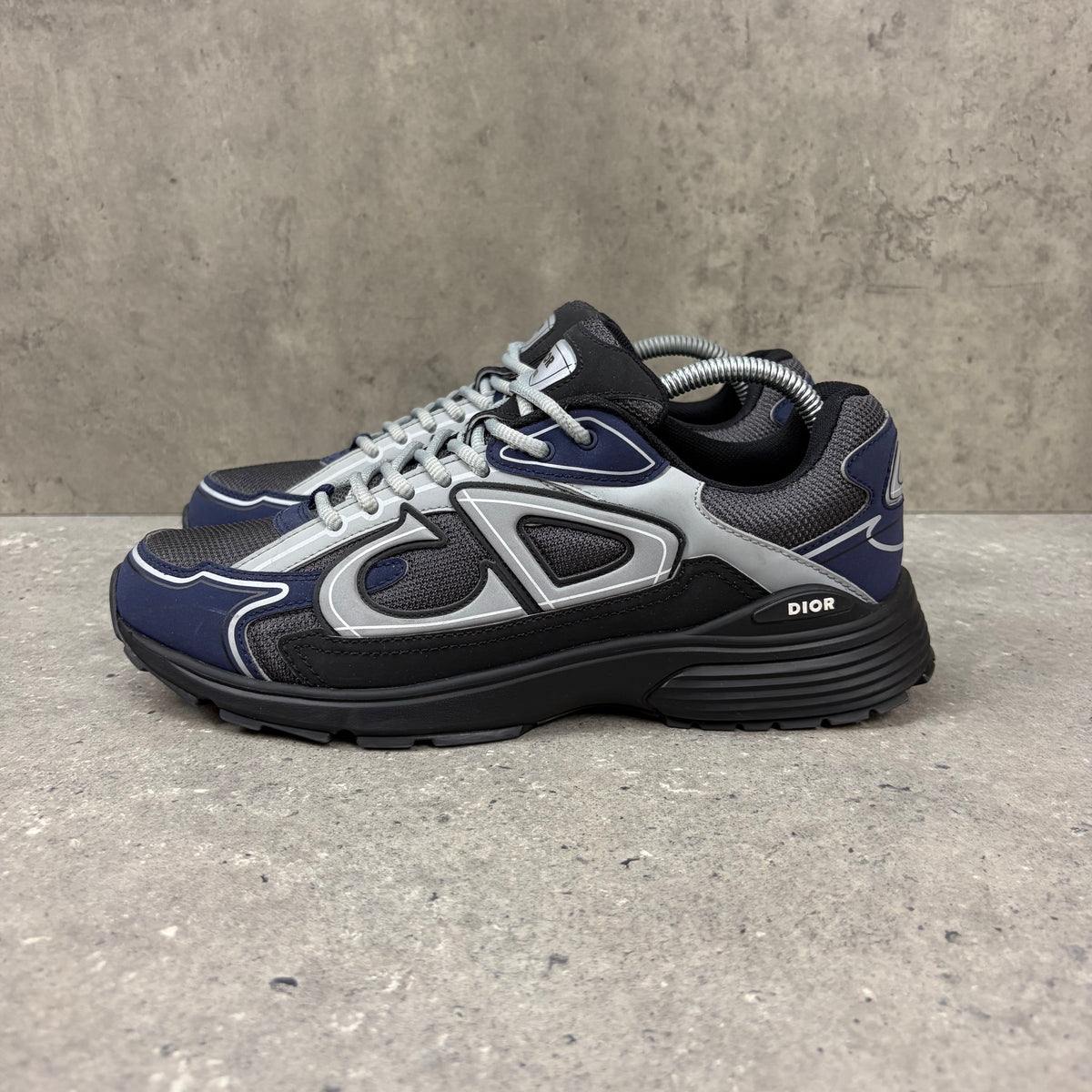 DIOR B30 BLACK / ROYAL BLUE - (EU 42 / UK 8)