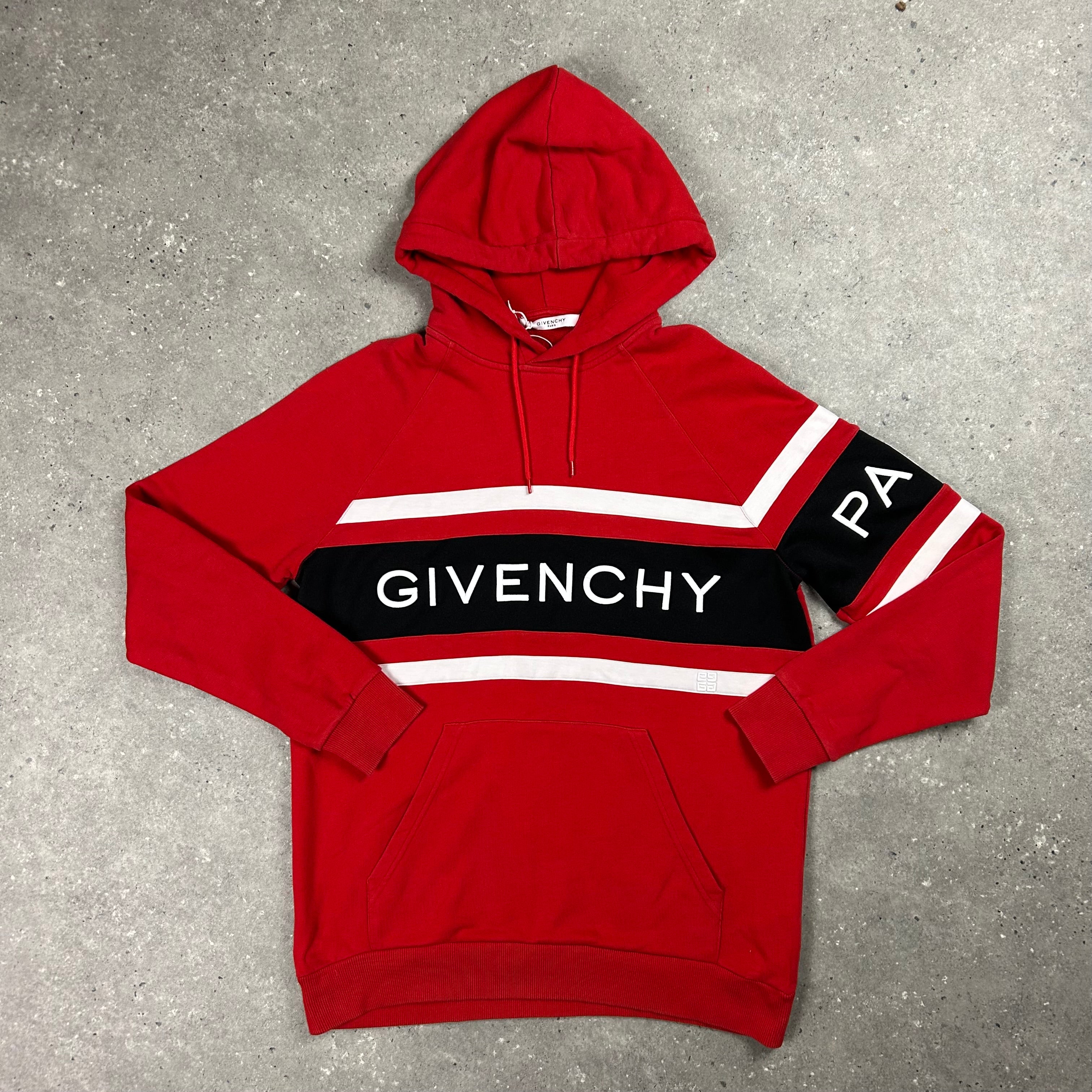 GIVENCHY HOODIE RED - (M)