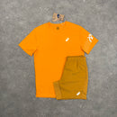 ASICS ICON T-SHIRT & SHORT SET - YAMABUKI ORANGE / SANDSTORM