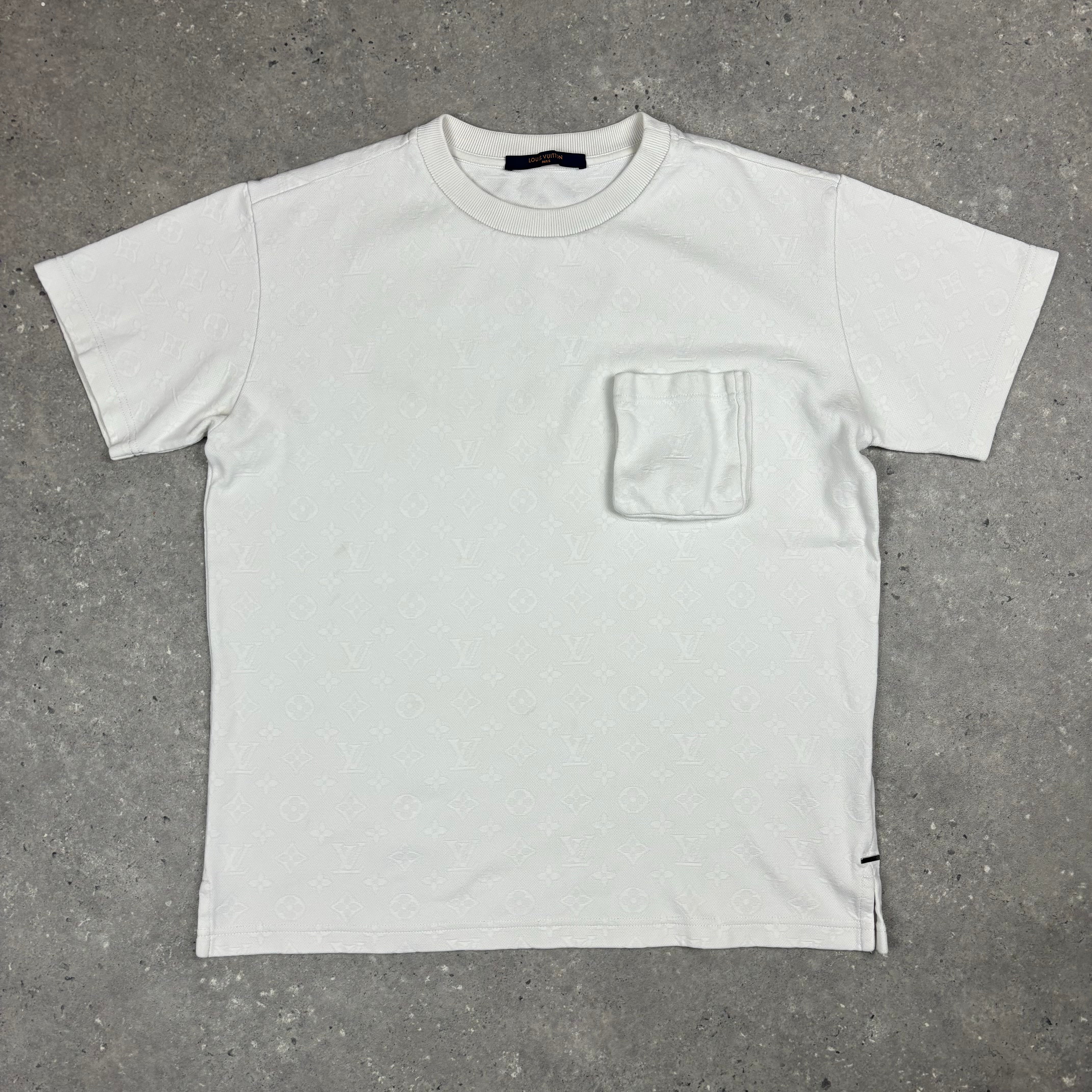 LOUIS VUITTON MONOGRAM WHITE T-SHIRT - (S)