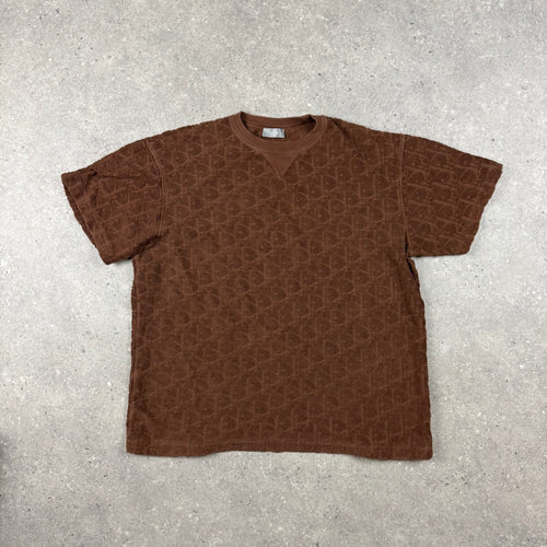 DIOR BROWN TOWEL T-SHIRT - (S)