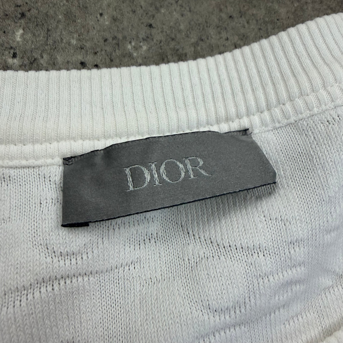 DIOR TOWEL T-SHIRT WHITE - XL