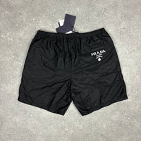 PRADA MILANO SWIM SHORTS BLACK - (M)