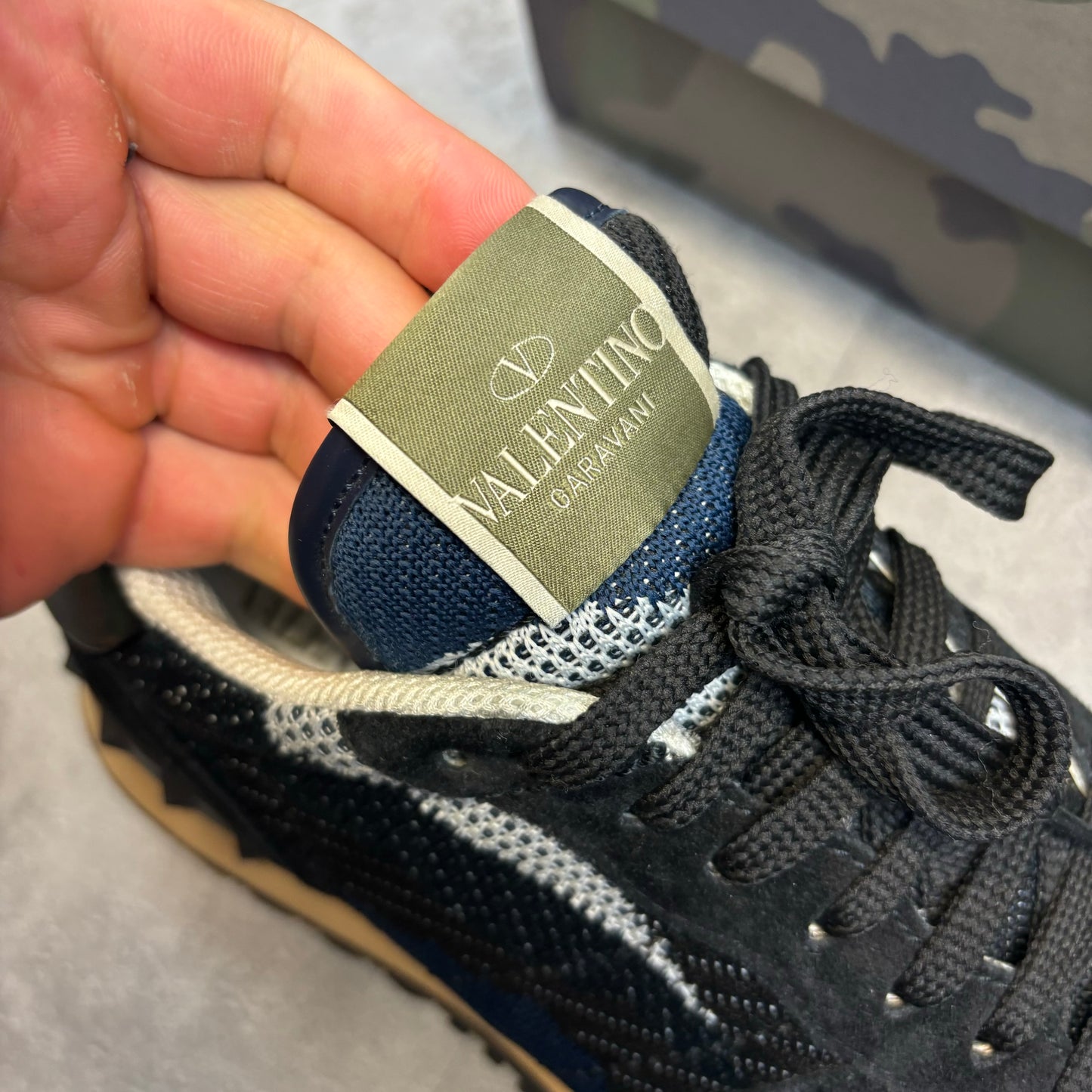 VALENTINO ROCKRUNNERS NAVY (FITS 7/8)