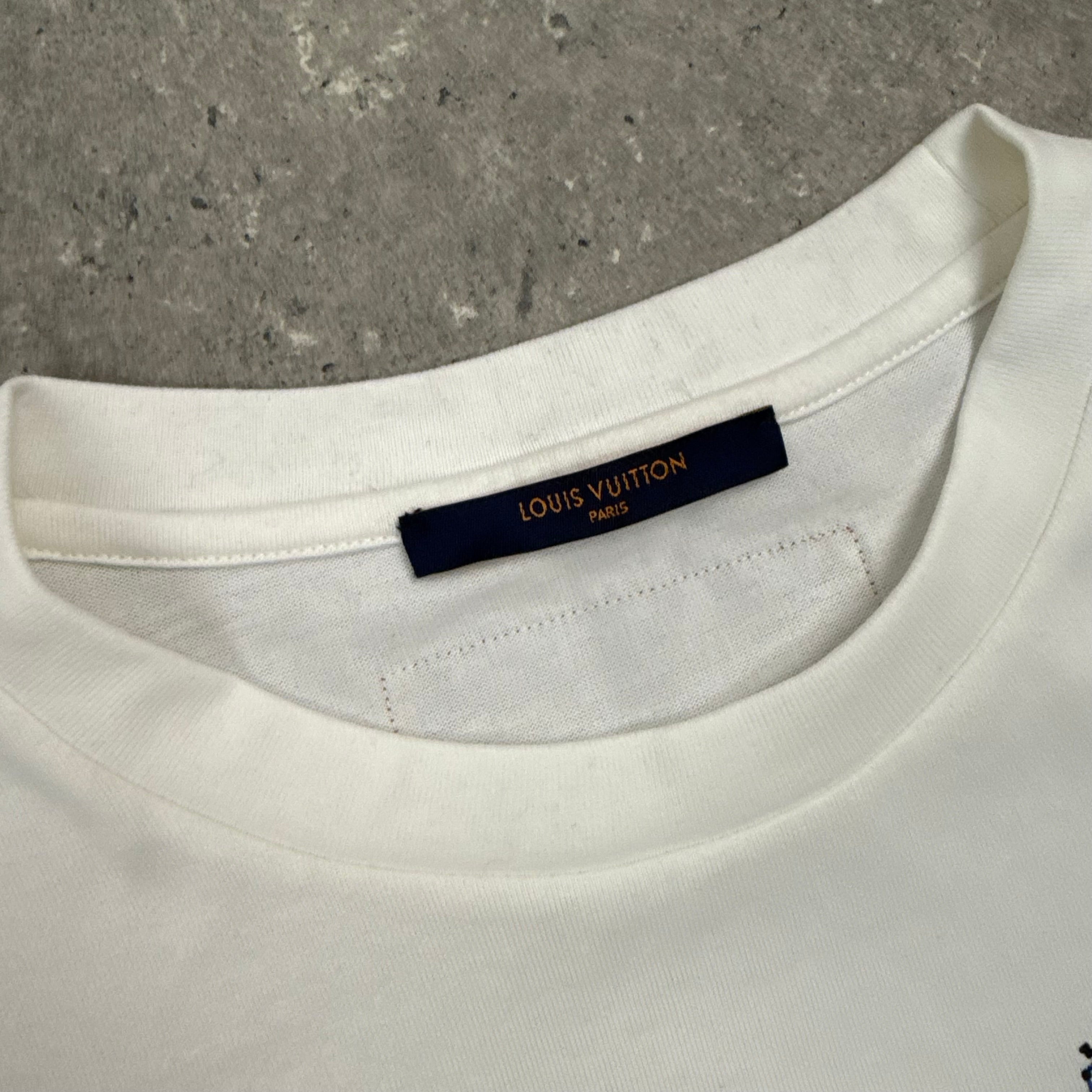 LOUIS VUITTON STITCH PRINT T-SHIRT - (L)