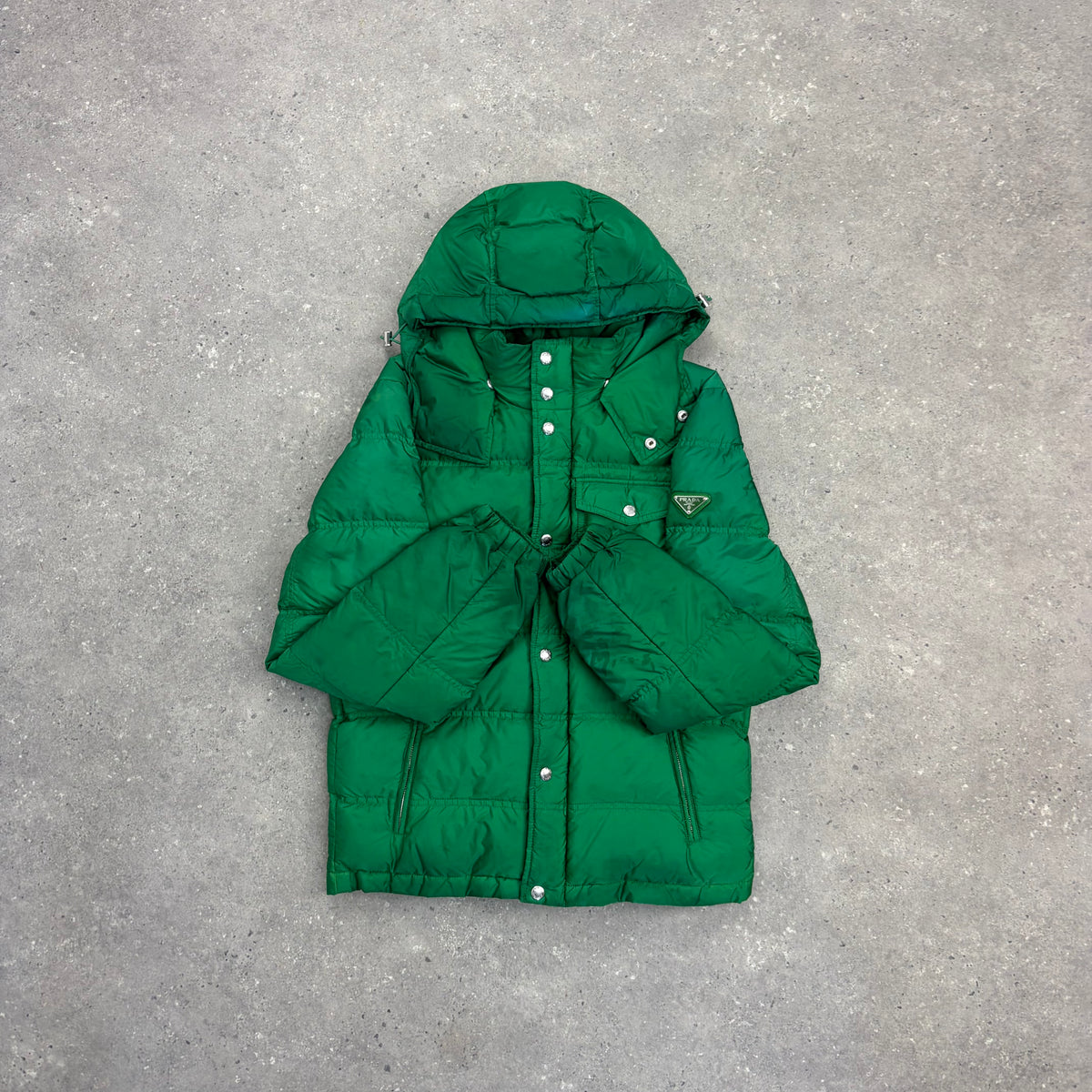 PRADA PUFFER JACKET GREEN - (S)
