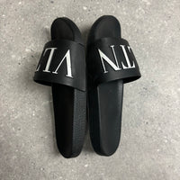 VALENTINO SLIDERS BLACK - (EU42 / UK8)