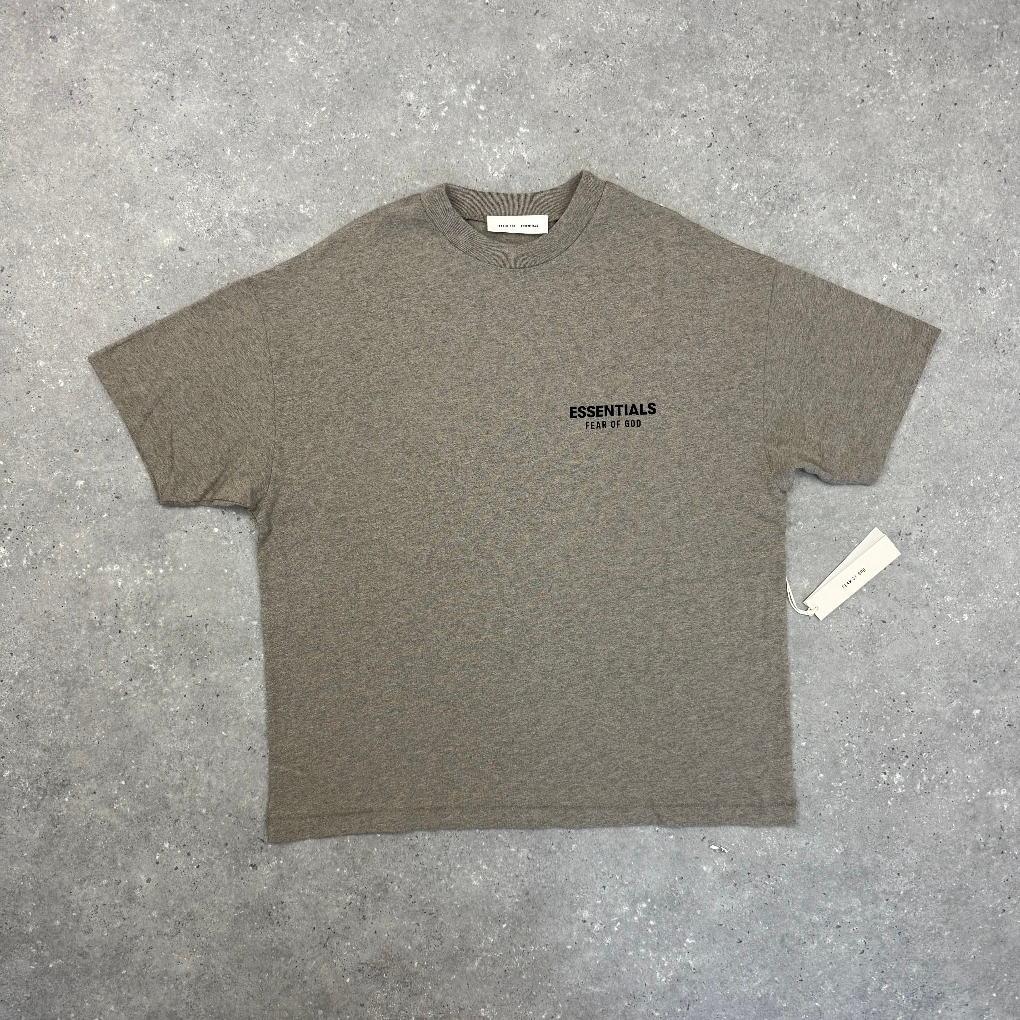 ESSENTIALS SS25 T-SHIRT - HEATHER GREY