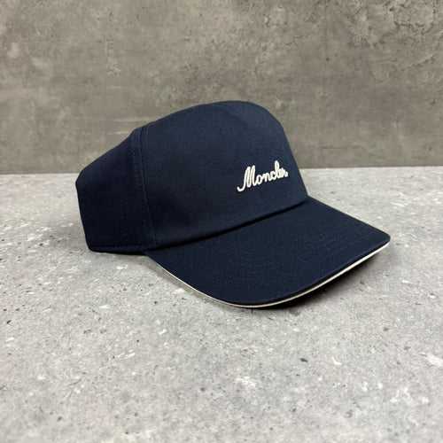 MONCLER LOGO CAP - NAVY