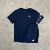 ASICS ICON T-SHIRT & SHORT SET - MIDNIGHT NAVY
