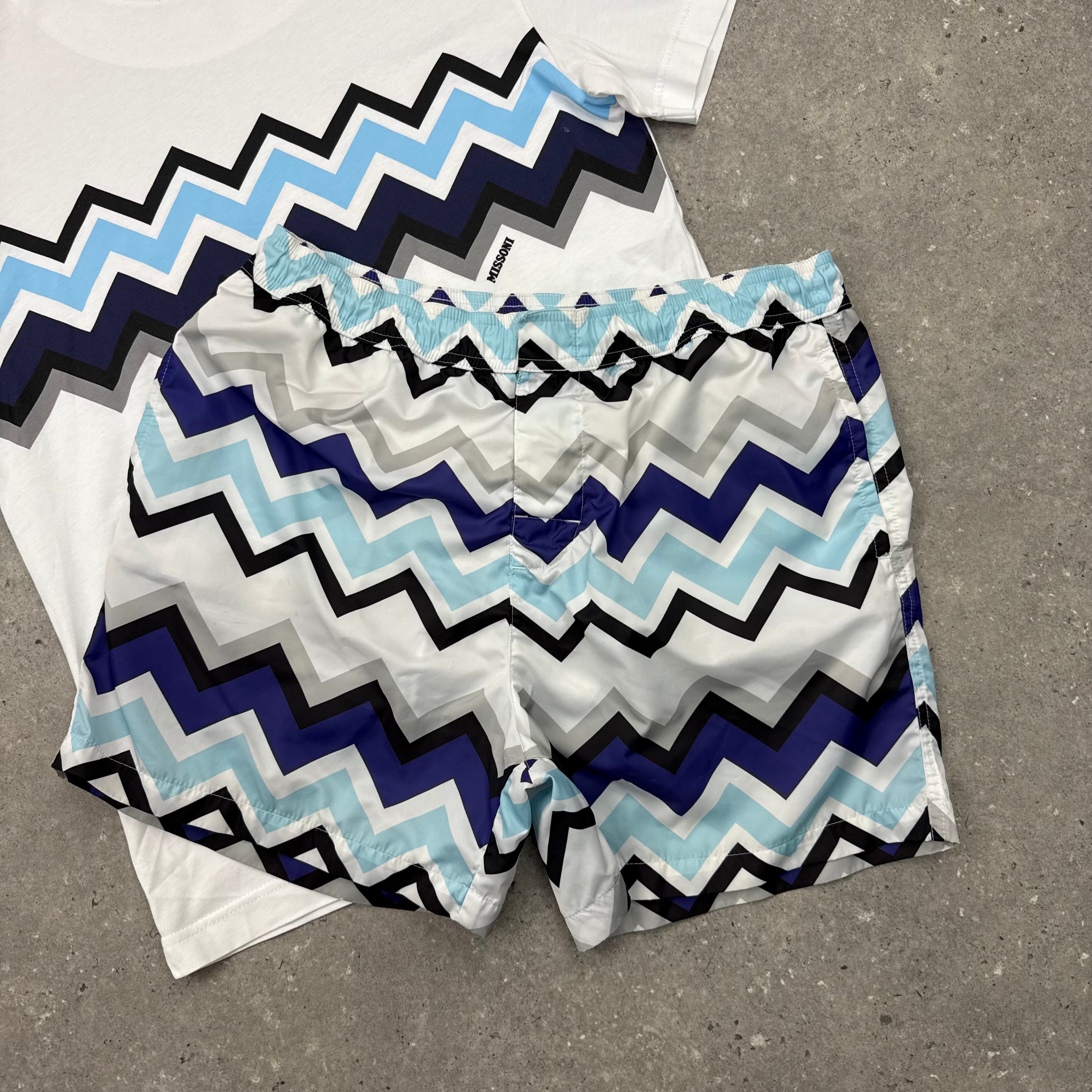MISSONI ZIGZAG SWIM SHORTS - (S)