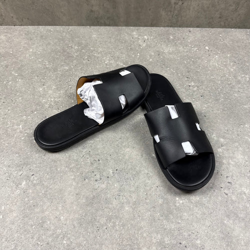 HERMES IZMIR SANDALS BLACK  - (EU43 / UK9)