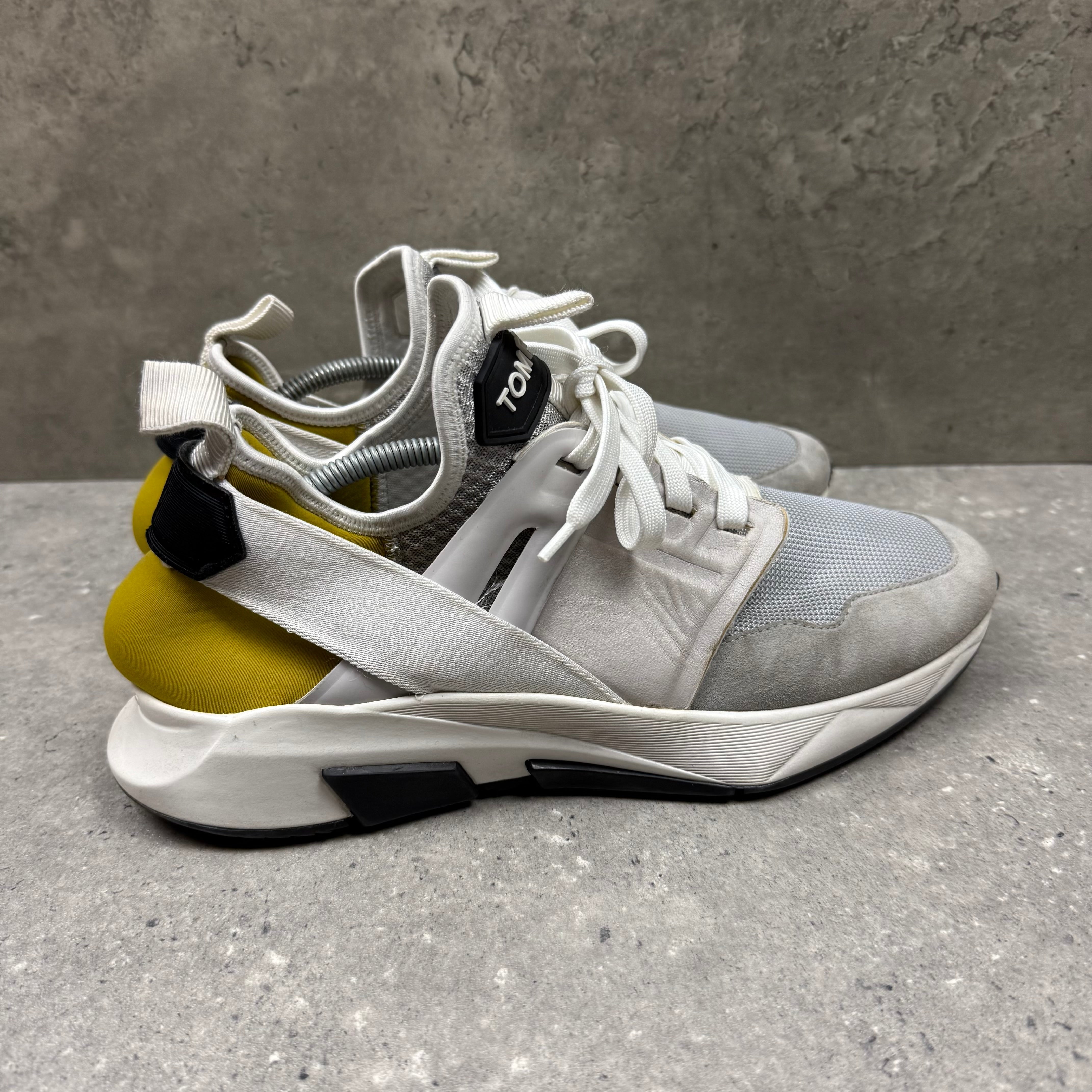 TOM FORD RUNNERS WHITE/GREY - (EU44 / UK10)
