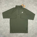 ASICS PERFORMANCE 1/4 ZIP TOP - MANTLE GREEN