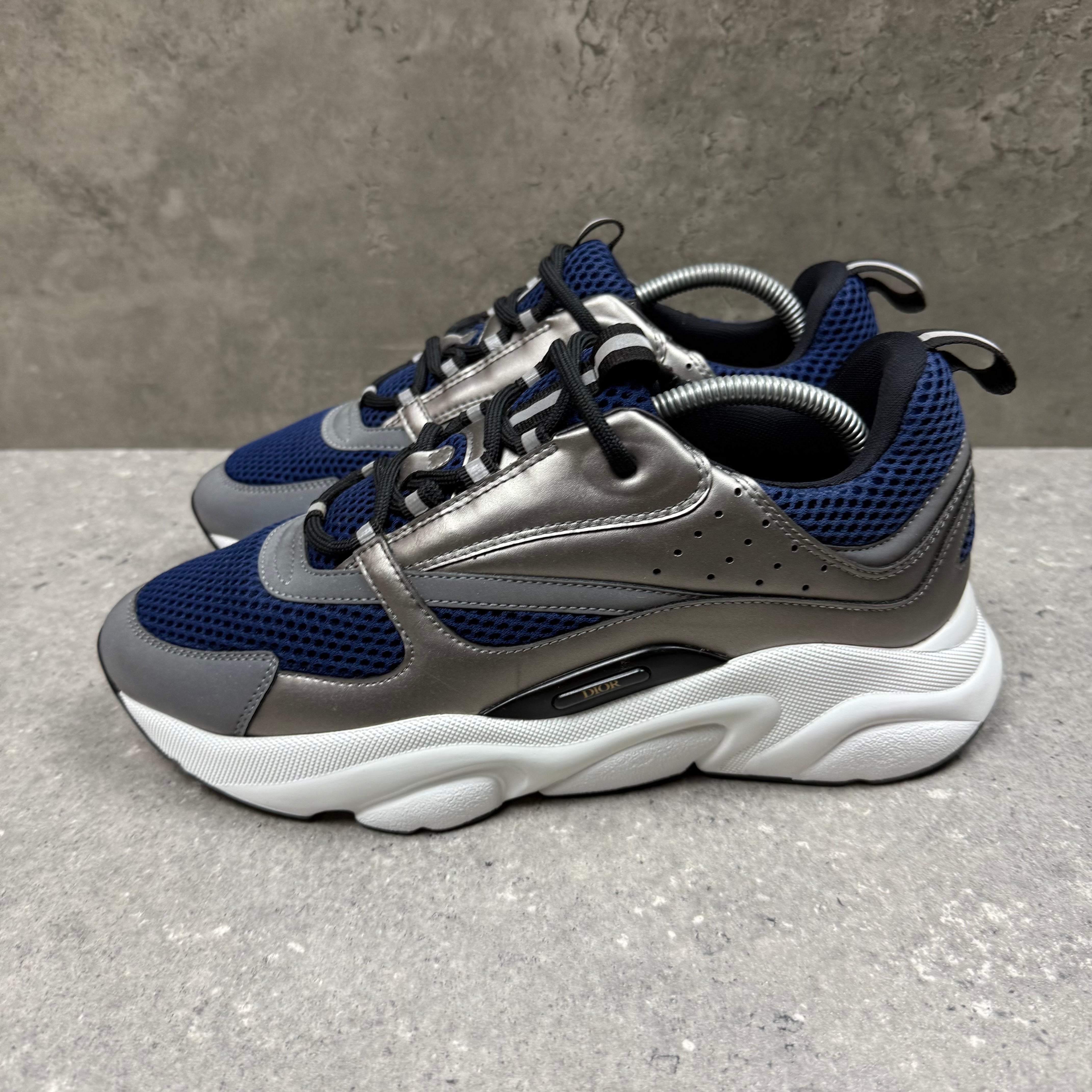 DIOR B22 NAVY/SILVER - (EU42 / UK8)