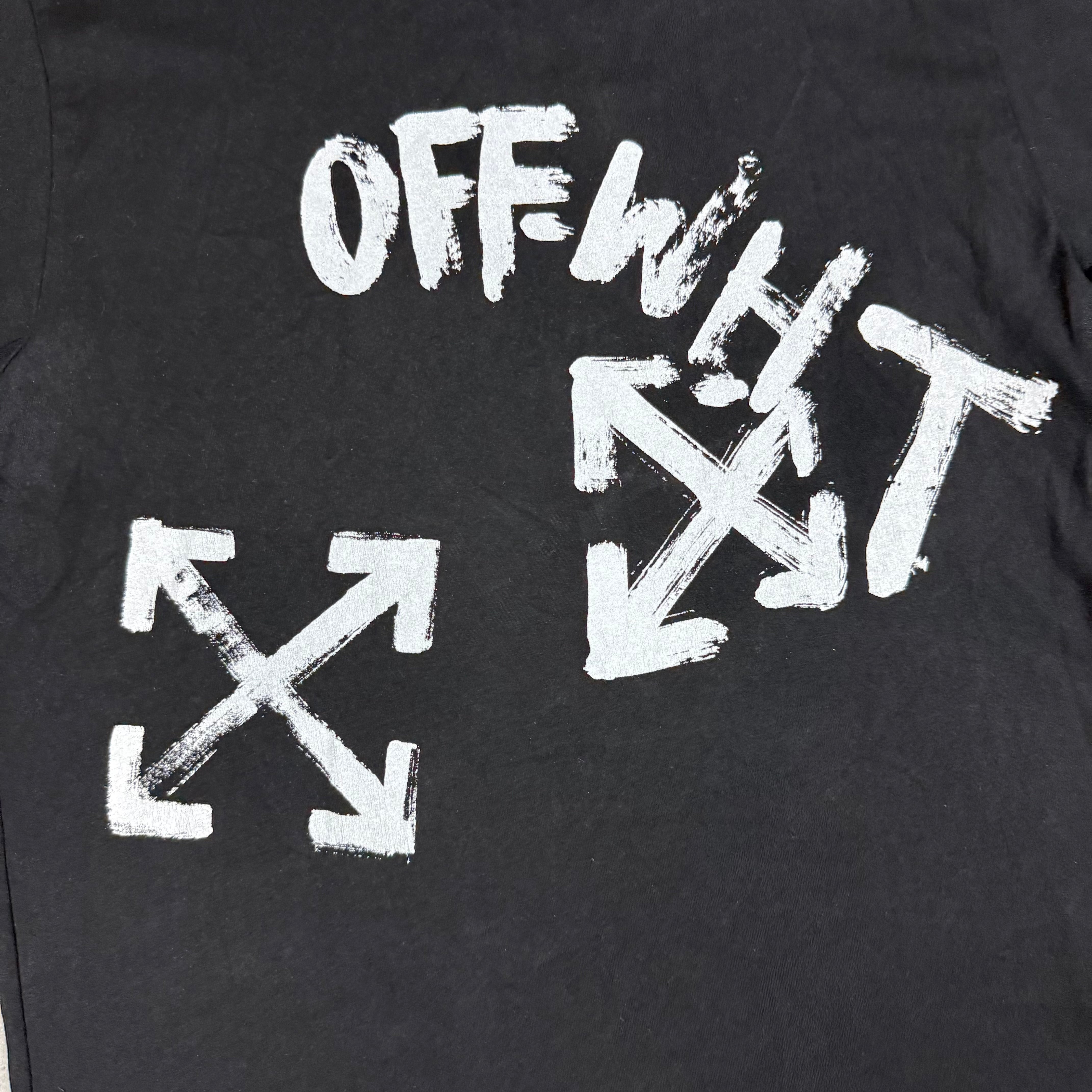 OFF WHITE T-SHIRT BLACK - (XL)