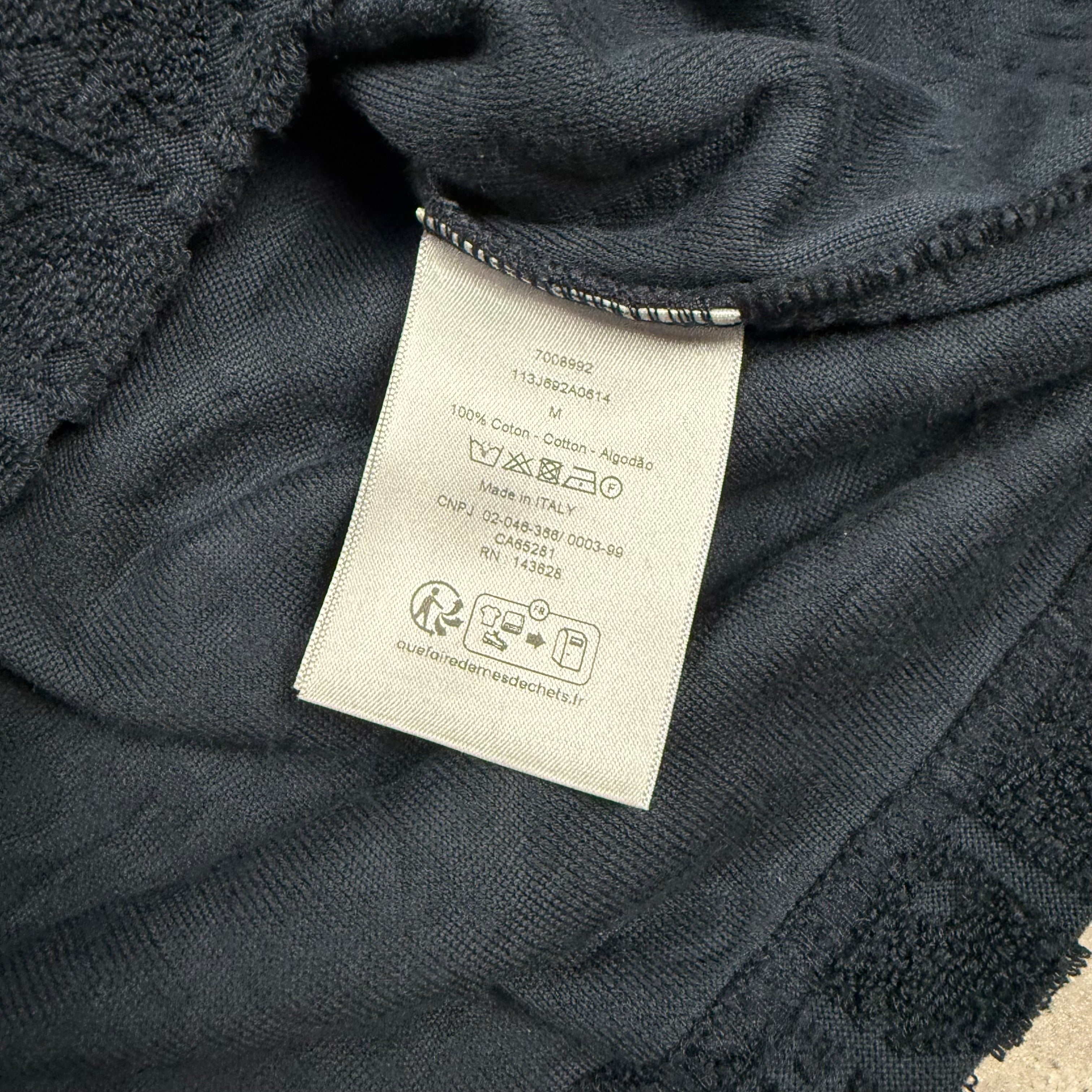 DIOR TOWEL T-SHIRT NAVY - (M)