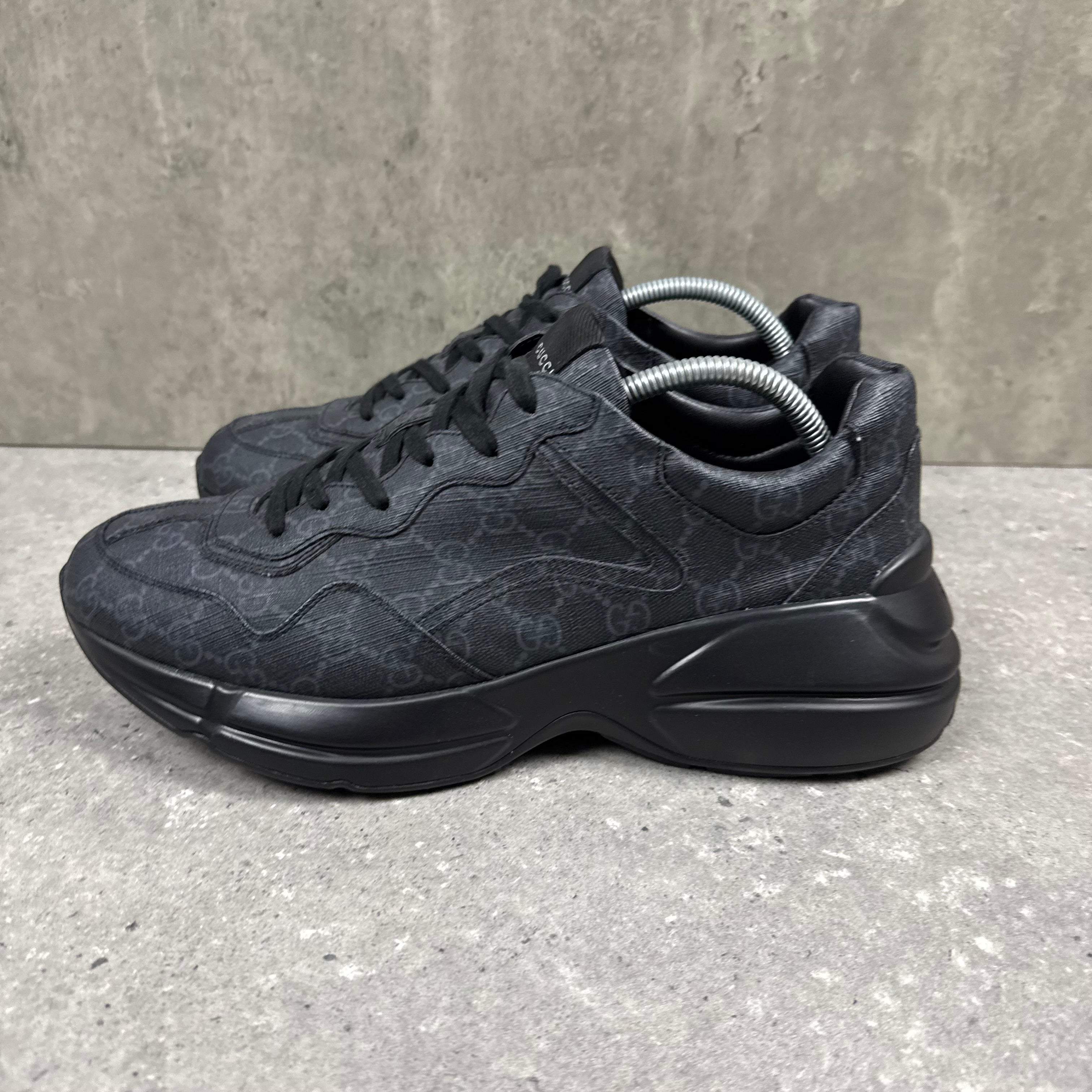 GUCCI RHYTON TRAINERS BLACK - (EU43 / UK9)