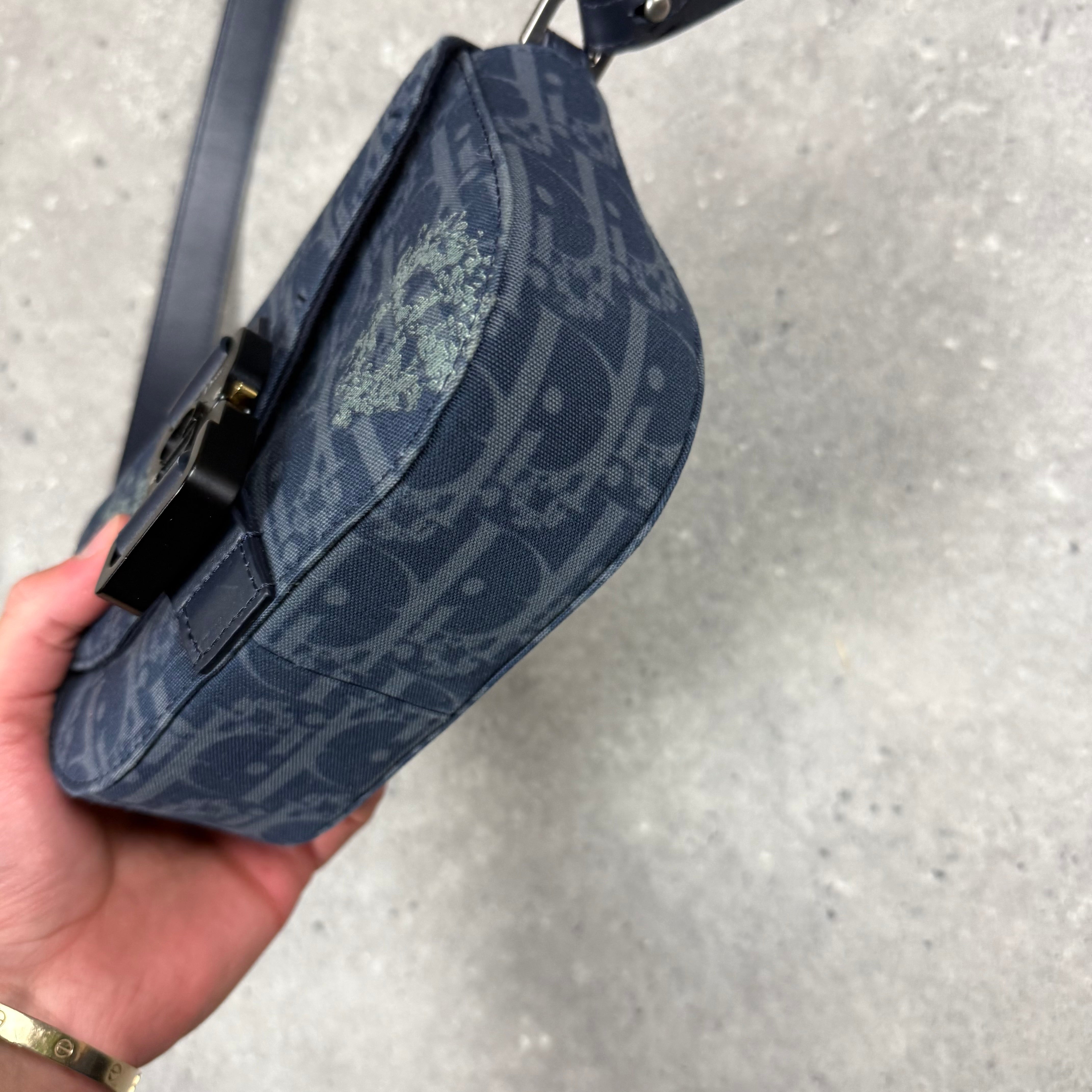 DIOR x DENIM TEARS SADDLE SHOULDER BAG