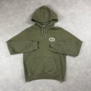 DIOR CD ICON HOODIE KHAKI - M (FITS S/M)